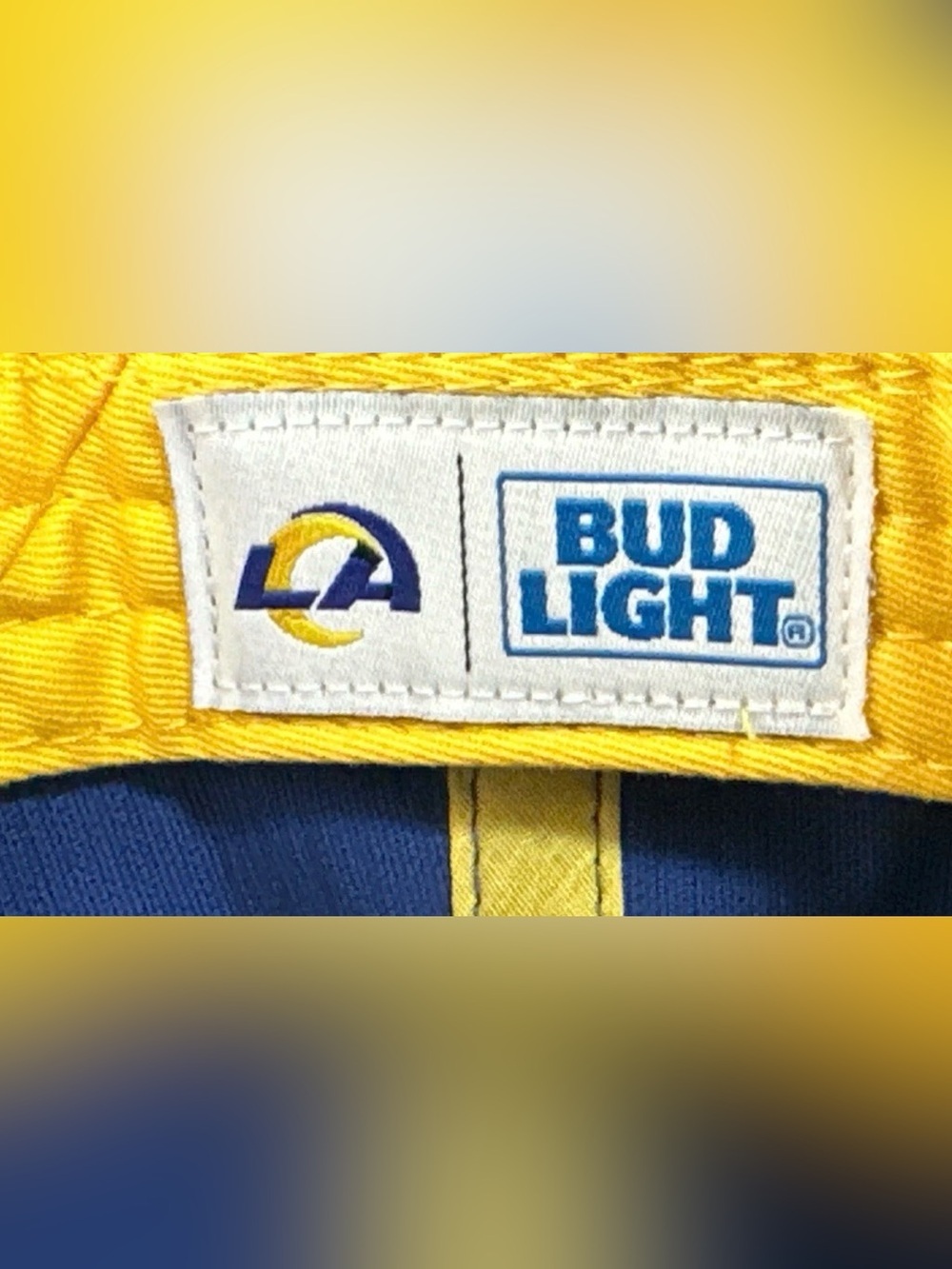 RARE HTF Los Angeles Rams x Bud Light Tapacho Corduroy Promotional Snapback Hat - Picture 6 of 7